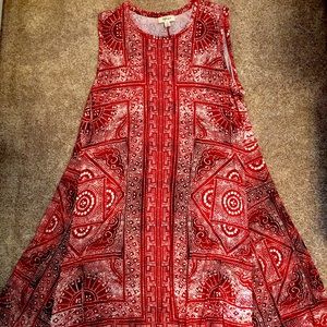 red and white Style & Co dress